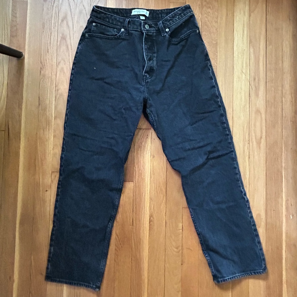 Abercrombie & Fitch Curve love High Rise Dad Jeans.